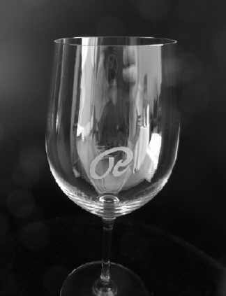 Weinglas mit Glasgravur 2